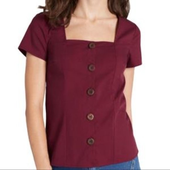 ModCloth Cottage Curation Square Neck Top - Picture 9 of 9